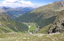 Panorama von Sulden am Ortler