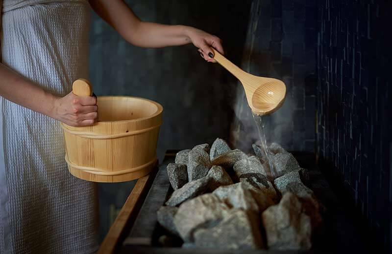 Ghiacciaio della Val Senales con sauna all'aperto