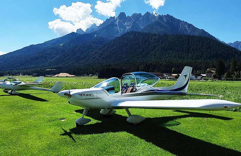 Volo panoramico sulle Dolomiti