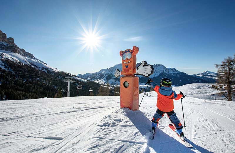 Skifahren mit Kindern - Skigebiet Carezza