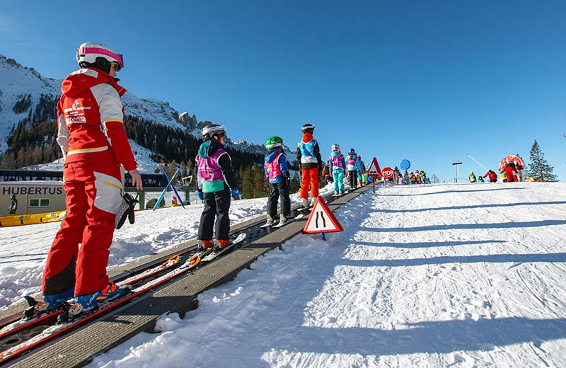 Skifahren im Skigebiet Carezza