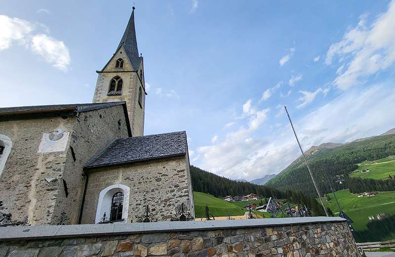 Vista sulla chiesa - Valdurna